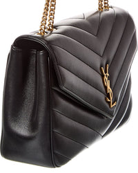 Saint Laurent Saint Laurent Loulou Large Leather Shoulder Bag