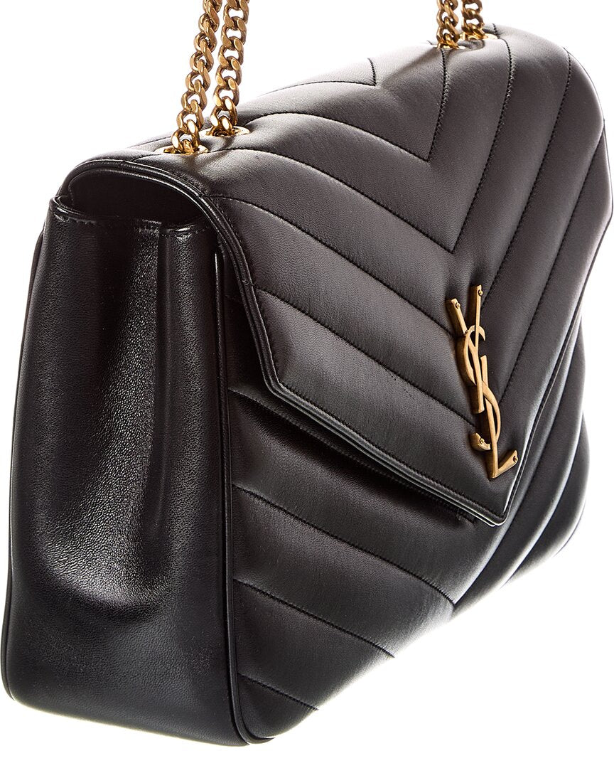 Saint Laurent Saint Laurent Loulou Large Leather Shoulder Bag