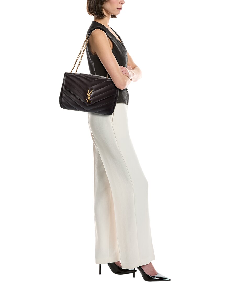 Saint Laurent Saint Laurent Loulou Large Leather Shoulder Bag