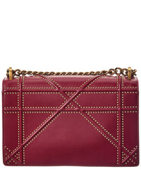 Dior Red Calfskin Leather Diorama Flap Ba (Authentic Pre-Loved)