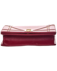 Dior Red Calfskin Leather Diorama Flap Ba (Authentic Pre-Loved)