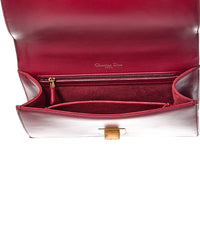 Dior Red Calfskin Leather Diorama Flap Ba (Authentic Pre-Loved)
