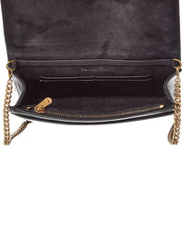 Dior Black Calfskin Leather Diorama Wallet On Chain (Authentic Pre-Loved)