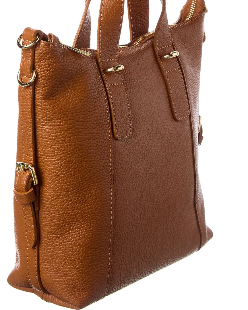 Italian Leather Top Handle Bag