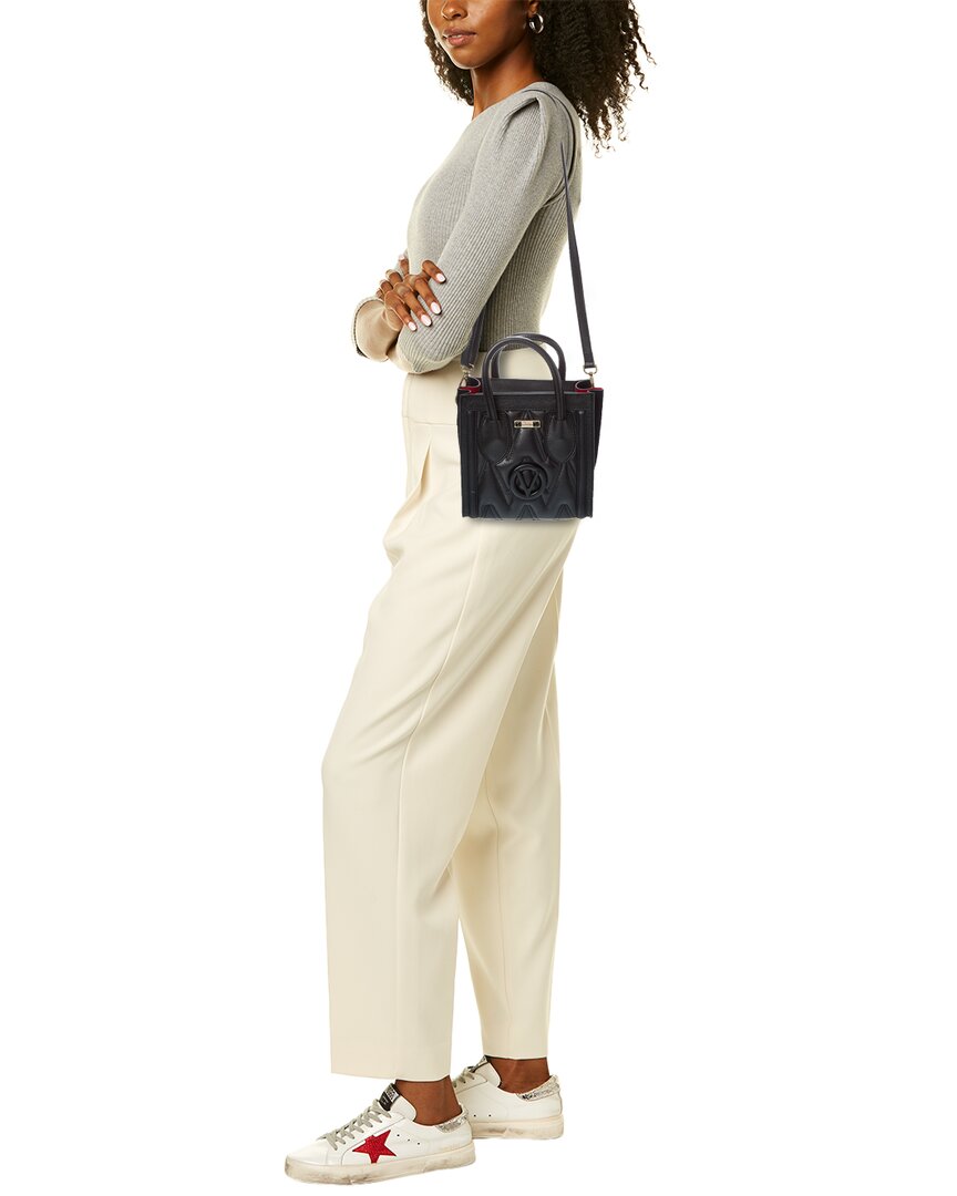 Valentino by Mario Valentino Valentino By Mario Valentino Eva Diamond Leather Tote