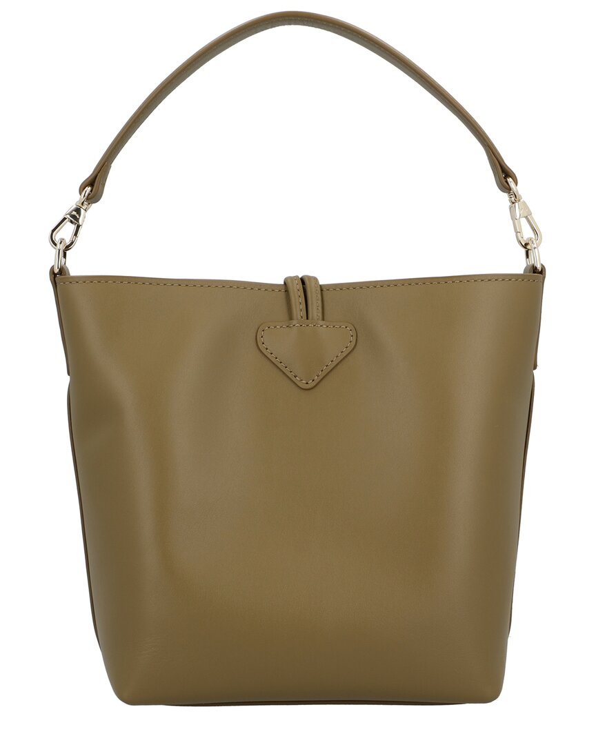 Longchamp Le Roseau Leather Bucket Bag