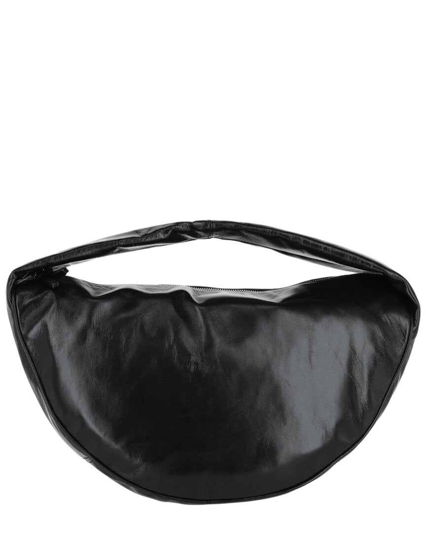 By Far Maxi Creased Leather Shoulder Bag