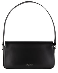 Self-Portrait Bow-Detail Leather Crossbody