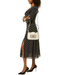 Valentino By Mario Valentino Kai Super V Leather Shoulder Bag
