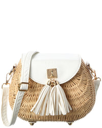 Surell Accessories Mini Vine Basket Bag