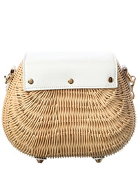 Surell Accessories Mini Vine Basket Bag