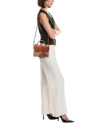 Surell Accessories Straw Crossbody