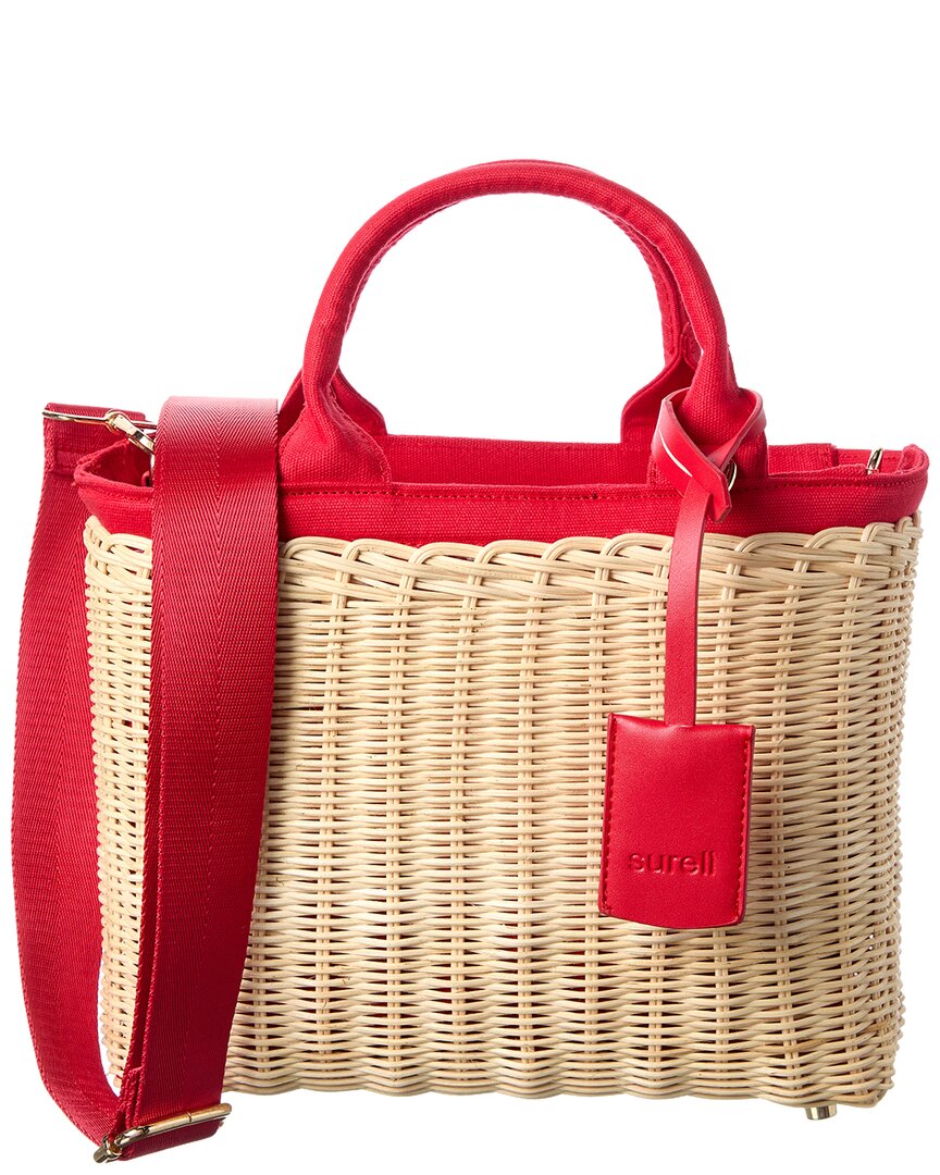 Surell Accessories Picnic Straw Crossbody