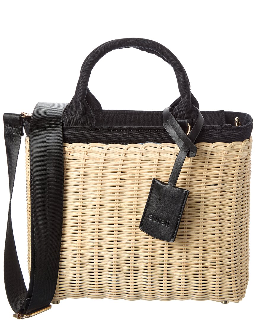 Surell Accessories Picnic Straw Crossbody