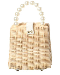 Surell Accessories Mini Straw Clutch