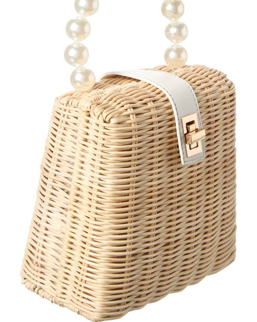Surell Accessories Mini Straw Clutch