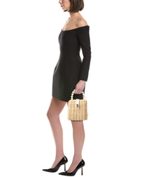 Surell Accessories Mini Straw Clutch
