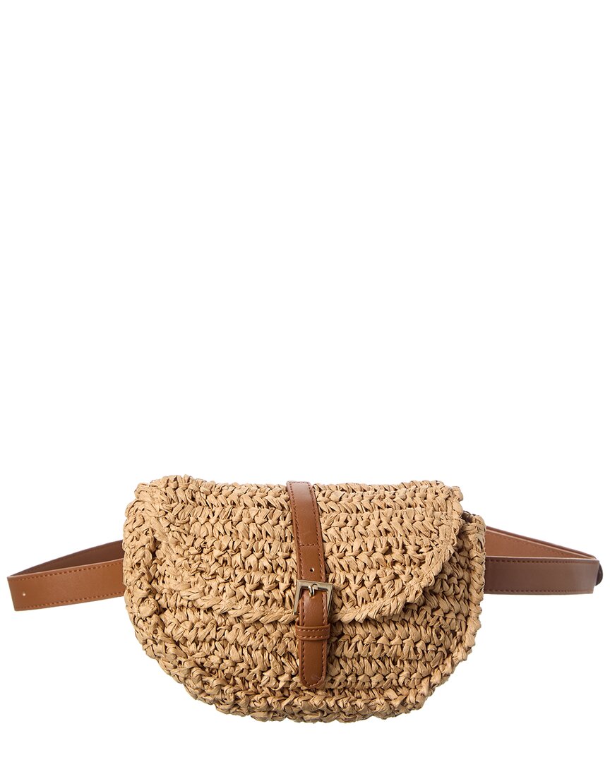 Surell Accessories Paper Straw Belt Bag