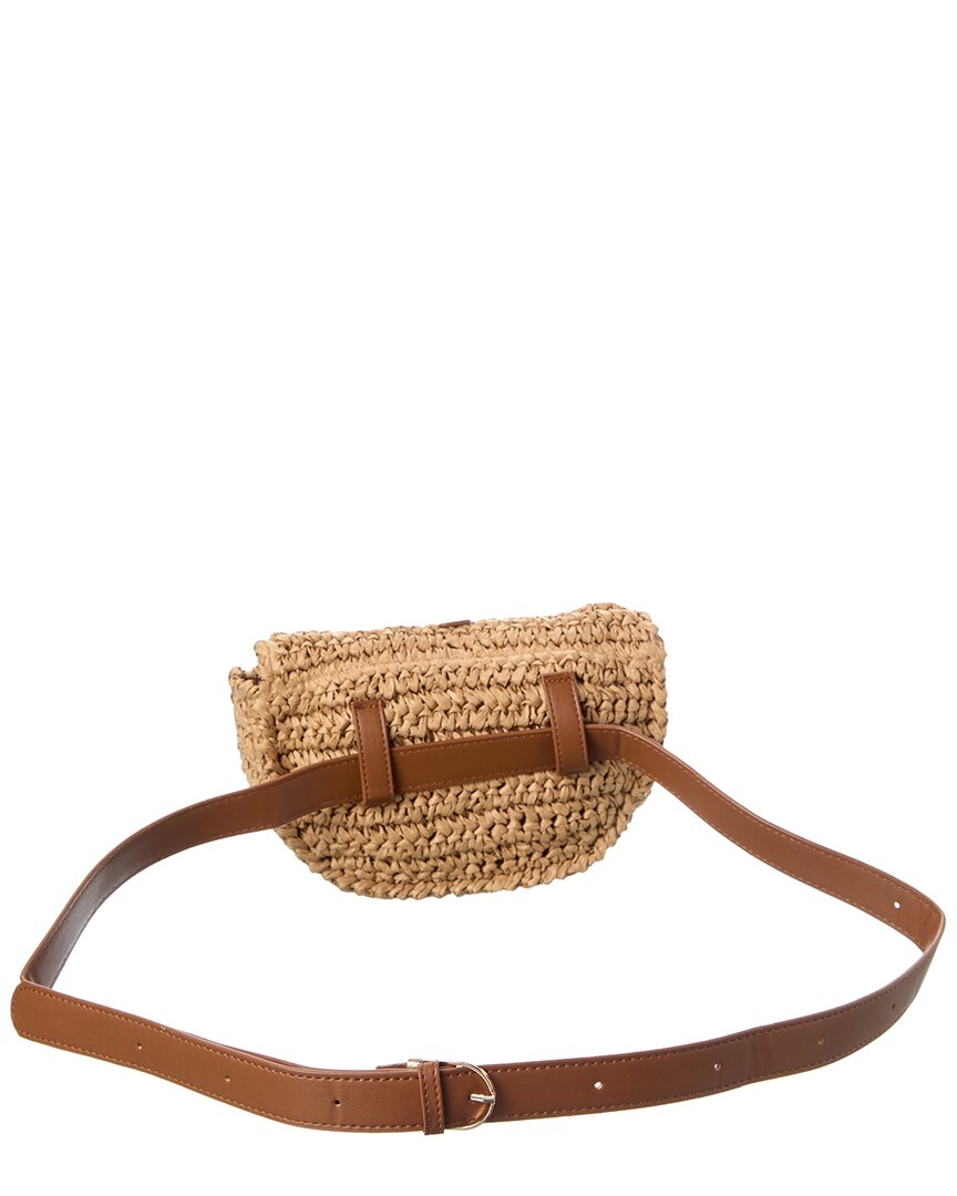 Surell Accessories Paper Straw Belt Bag