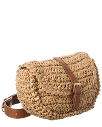 Surell Accessories Paper Straw Belt Bag