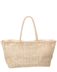 Madewell Large Leather Caning Tote