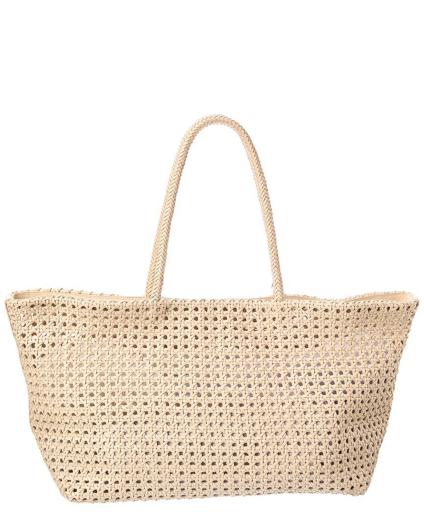Madewell Large Leather Caning Tote