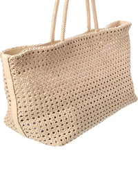 Madewell Large Leather Caning Tote