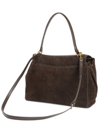 Tiffany & Fred Paris Suede Top Handle Tote
