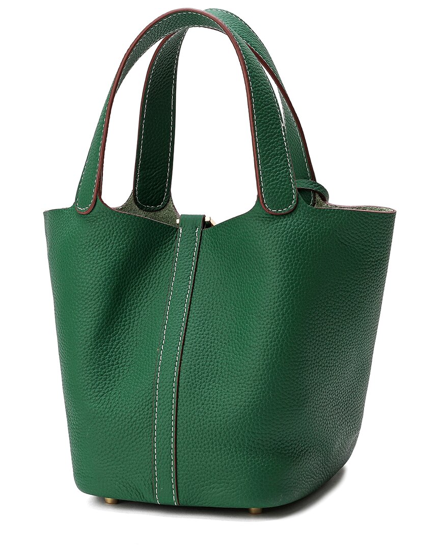 Tiffany & Fred Paris Leather Top Handle Satchel