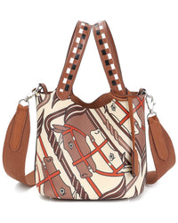 Tiffany & Fred Paris Top-Handle Painted Leather Tote