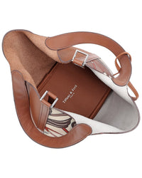 Tiffany & Fred Paris Top-Handle Painted Leather Tote
