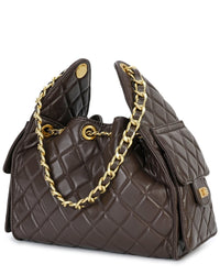 Tiffany & Fred Paris Quilted Leather Shoulder Bag