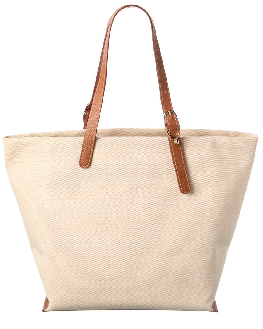 Longchamp Epure Canvas & Leather Tote
