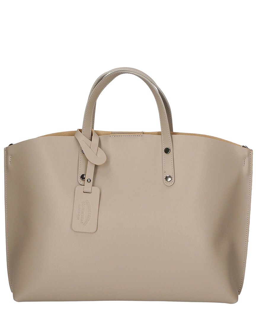 Chiara Ferretti Leather Shopper Tote