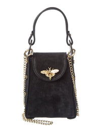 Persaman New York Raina Mini Suede Bee Bag