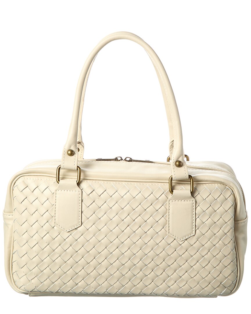 Persaman New York Chloe Hand Woven Large Leather Shoulder Bag