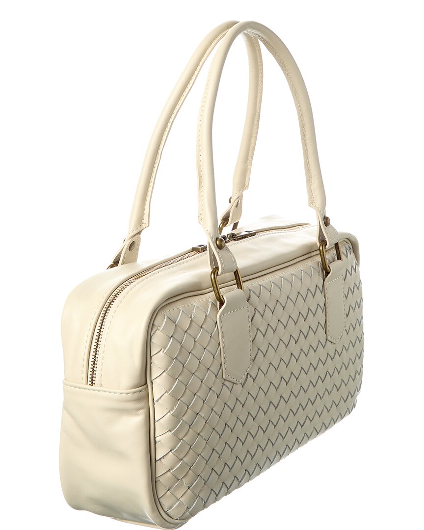 Persaman New York Chloe Hand Woven Large Leather Shoulder Bag