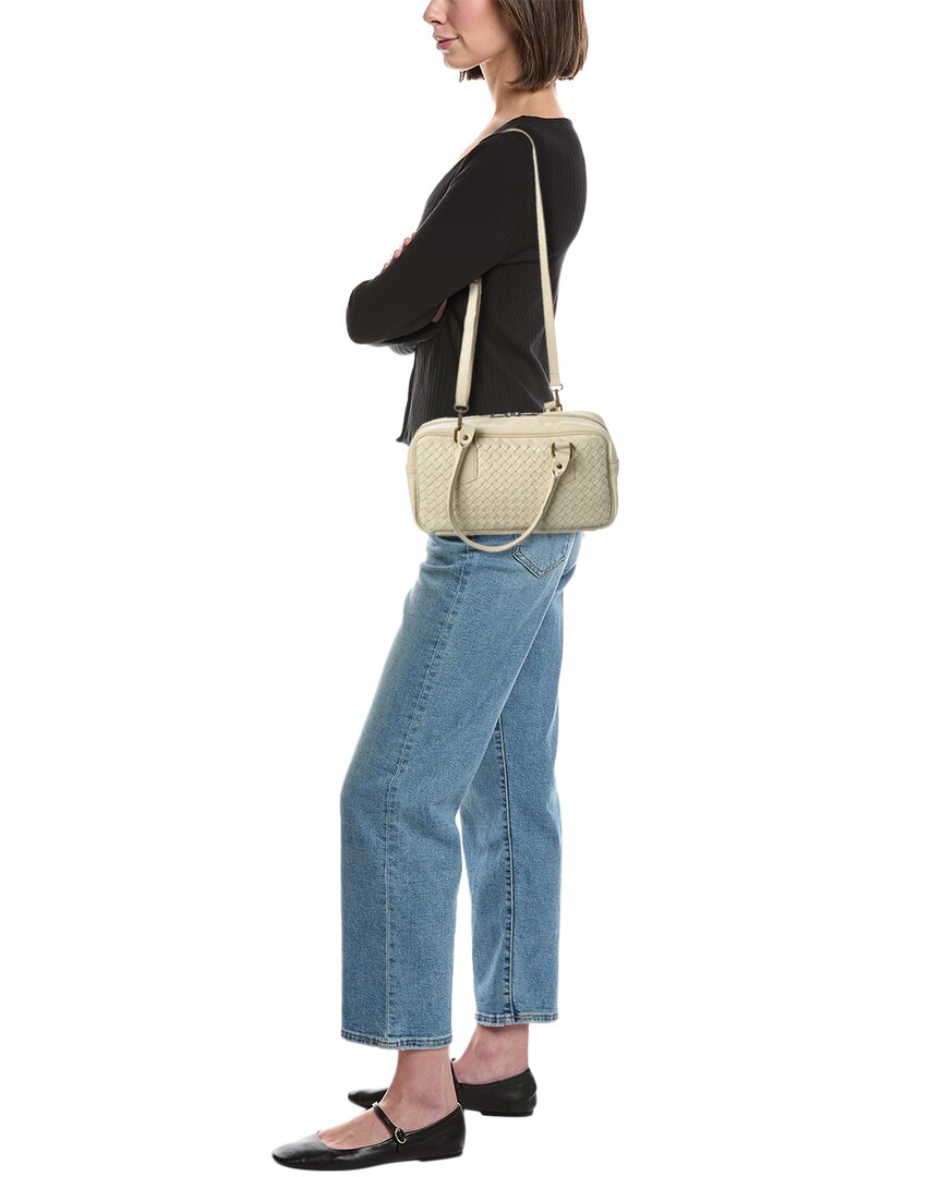 Persaman New York Chloe Hand Woven Large Leather Shoulder Bag