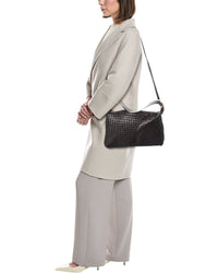 Persaman New York Chloe Hand Woven Large Leather Shoulder Bag