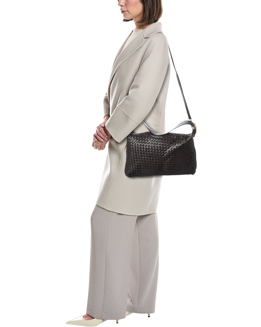 Persaman New York Chloe Hand Woven Large Leather Shoulder Bag