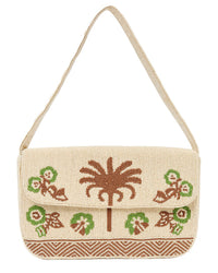 J.Mclaughlin Rio Palm Court Vignette Leather Shoulder Bag