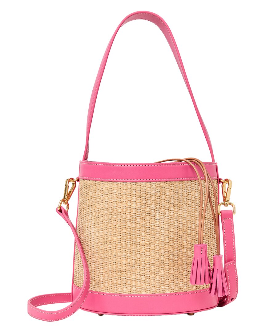 J.Mclaughlin Suki Straw Bucket Bag