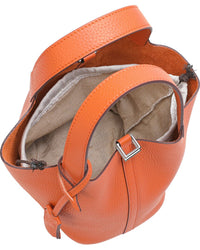 Tiffany & Fred Paris Full-Grain Leather Top Handle Bag