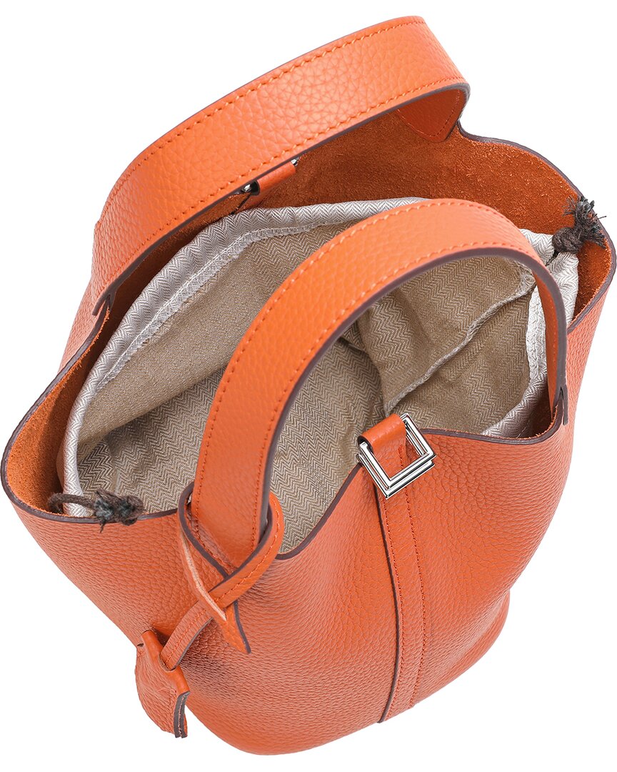 Tiffany & Fred Paris Full-Grain Leather Top Handle Bag