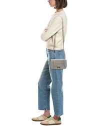 Valentino By Mario Valentino Beatriz Embossed Leather Shoulder Bag