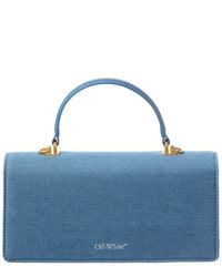 Off-White™ Jitney Denim & Leather Shoulder Bag