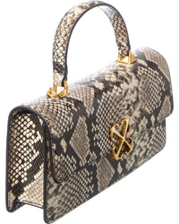 Off-White™ Off-White™ Jitney Snake-Embossed Leather Shoulder Bag