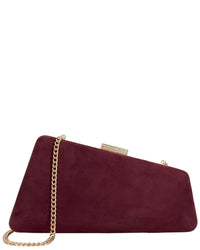 Dune London Balancing Suede Clutch