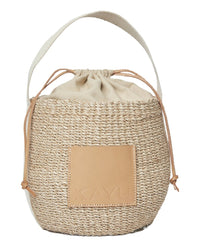 Kayu Mila Straw Bucket Bag