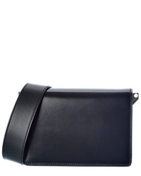 Valextra Swing Small Leather & Suede Shoulder Bag Blue ONE SIZE